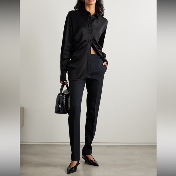 Toteme Wedge Slingback Pumps, 39, Black - Picture 11 of 14